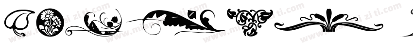 nature floral desing字体转换